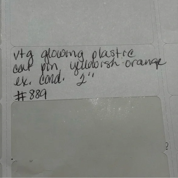 Vintage Lucite cat 1930’s clear yellow orange color - Picture 4 of 4